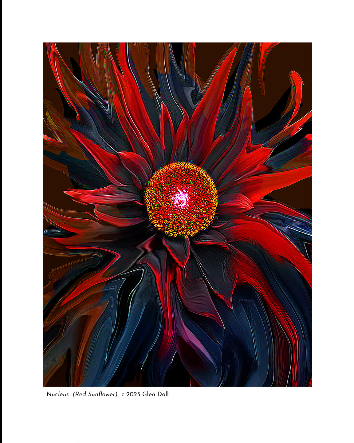 "Nucleus (Red Sunflower)"